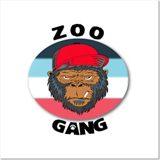 Angry monkey smokin - zoo gang Posters and Art